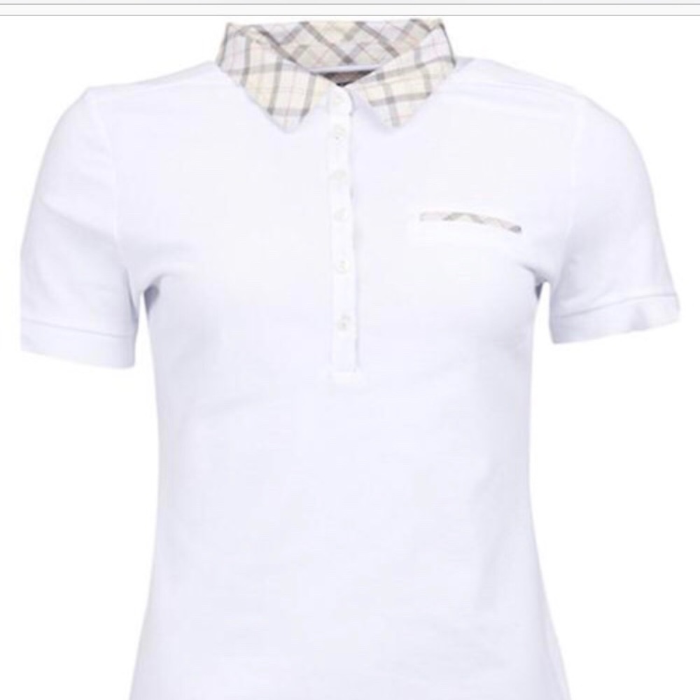 Barbour Women’s Miller Pique Tartan Polo NWT